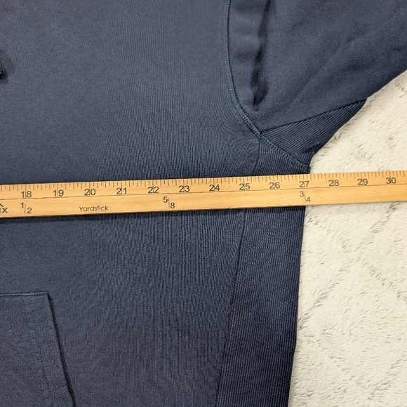 Hugo Boss Russell Athletic Hoodie Sweatshirt Mens XXL Blue Cotton Terry Safa 2 - Picture 4 of 9
